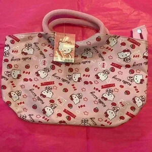 😻😻Adorable Hello Kitty Anime Oxford Tote Bag Storage for Travel & Daily NWT